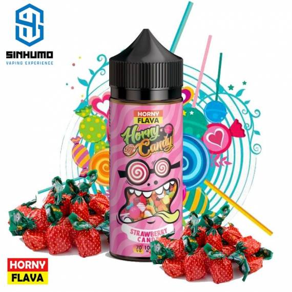 E-liquid Fresa con caramelo. Strawberry Candy 100ml by Horny Flava