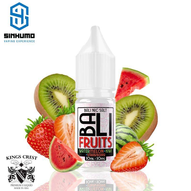 Watermelon Kiwi Strawberry  10mg/ml Bali Fruits (Sales de Nicotina) 10ml by Kings Crest