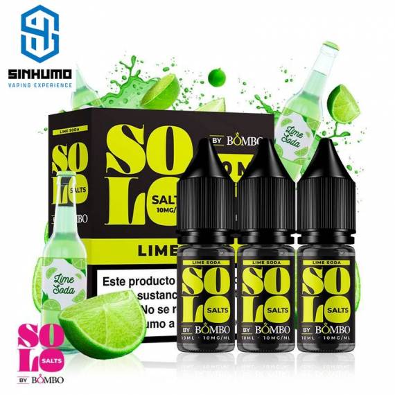 Sales Solo Salts Lime Soda 30ml (Pack de 3x10ml) by Bombo