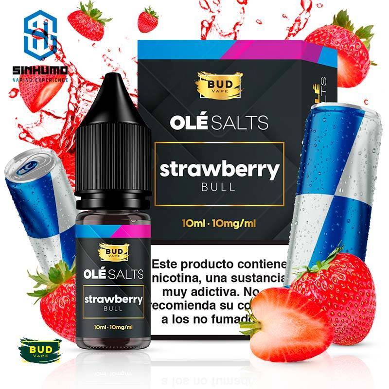 [OLÉ SALTS] Strawberry Bull 10ml By Bud Vape Olé