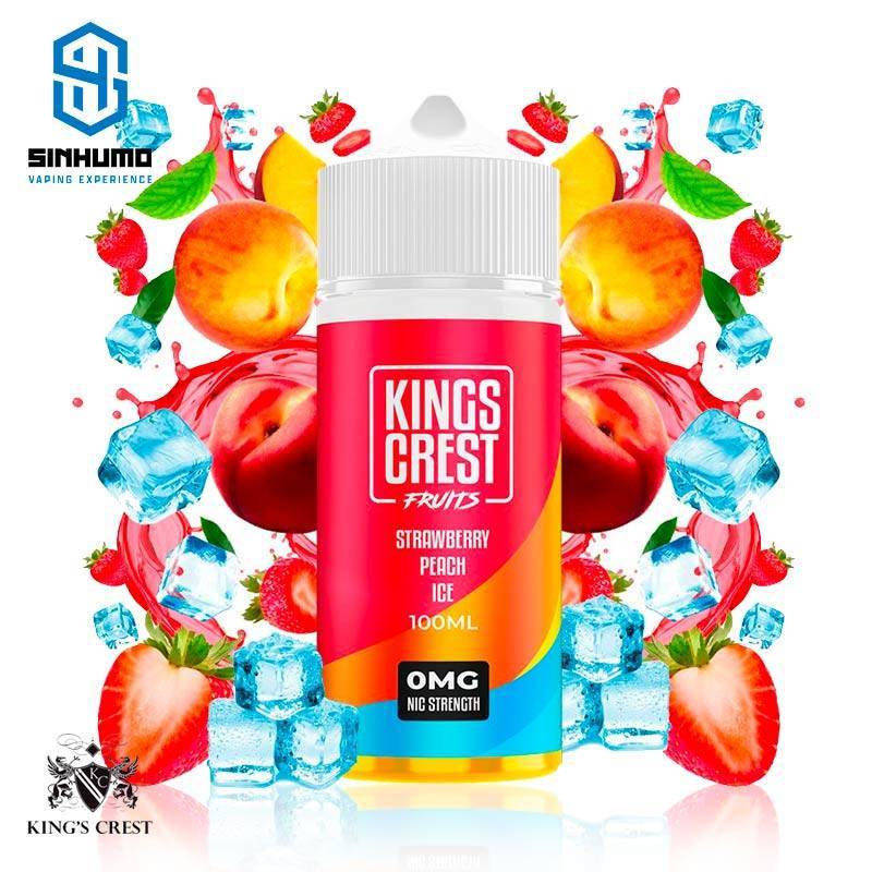 Strawberry Peach Ice 100ml Kings Crest