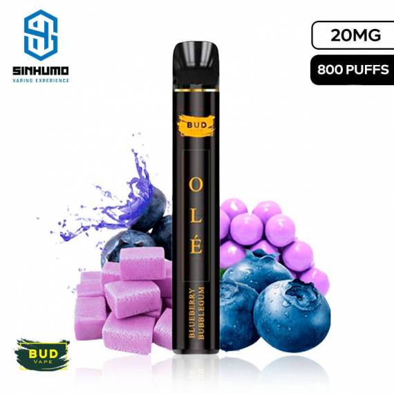 [Olé 800] Vaper Desechable Blueberry Bubblegum 20mg by Bud Vape