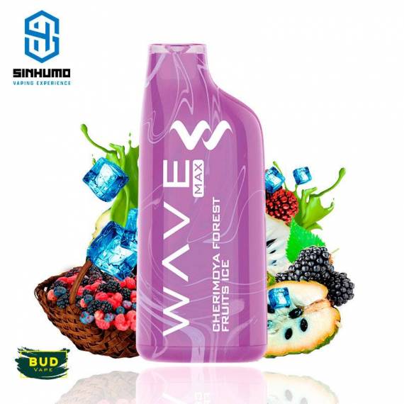 Wave Max 8000 Bud Vape Cherimoya Forest Fruits Ice 0mg