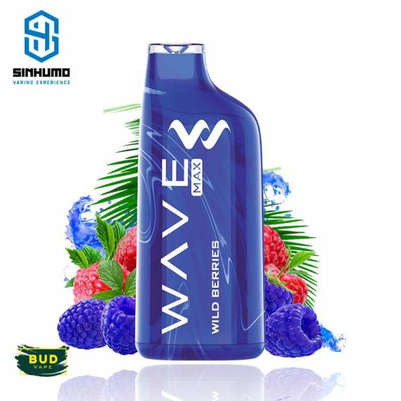 Wave Max 8000 Bud Vape Wild Berries 0mg