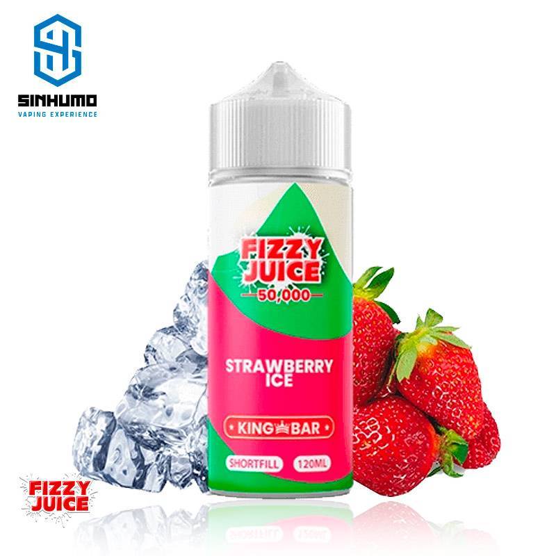 Strawberry Ice 100ml by Fizzy Juice King Bar