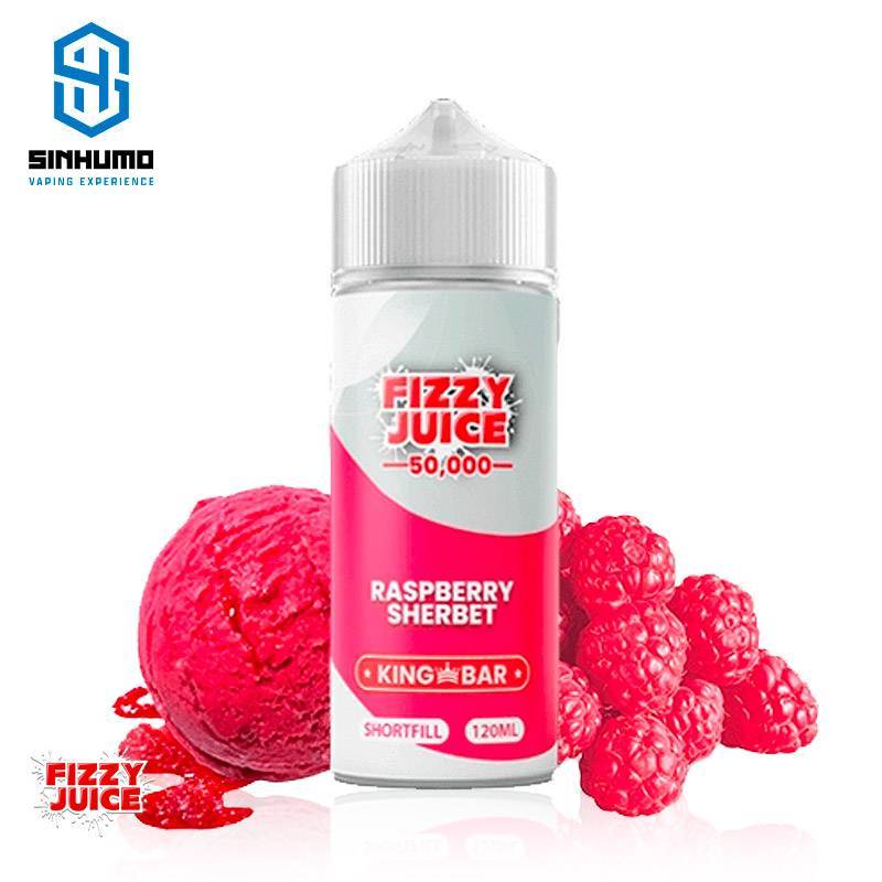 Raspberry Sherbet 100ml by Fizzy Juice King Bar