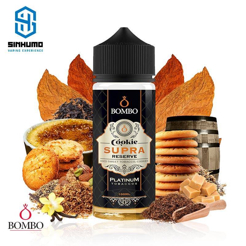 Cookie Supra Reserve (Platinum Tobaccos) 100ml by Bombo E-liquids