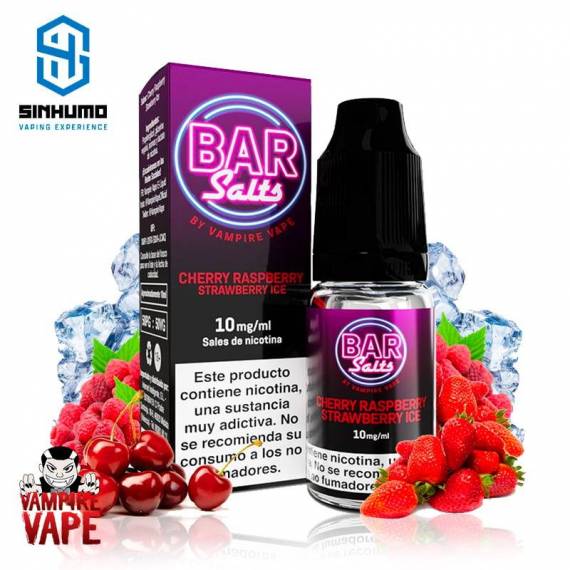 Sales Cherry Raspberry Strawberry Ice Bar Salts 10ml By Vampire Vape