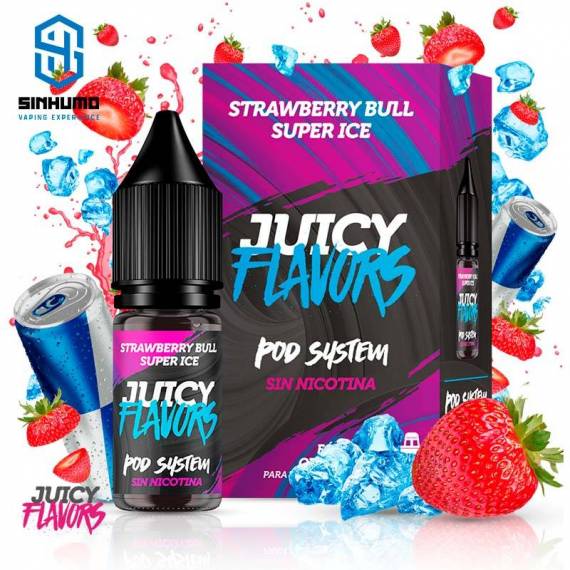 Strawberry Bull Super Ice Pod System 10ml by Juicy Flavors