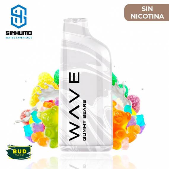 Wave 800 Bud Vape ZERO Gummy Bears 0mg