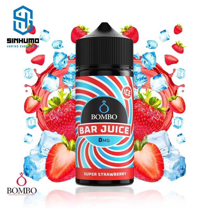 Super Strawberry Ice 100ml Bar Juice by Bombo E-liquids