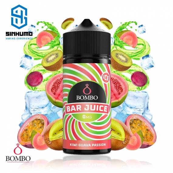 Kiwi Guava Passion Ice 100ml Bar Juice by Bombo E-liquids