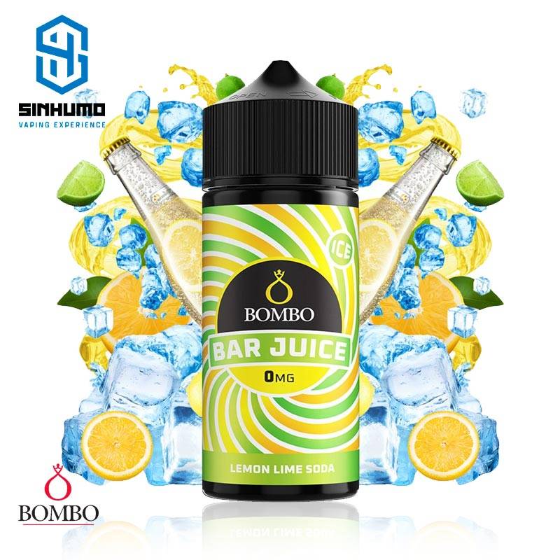 Lemon Lime Soda Ice 100ml Bar Juice by Bombo E-liquids