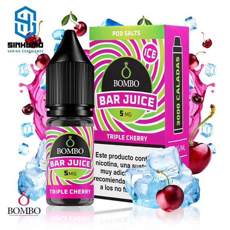 Sales Triple Cherry Ice 10ml Bar Juice By Bombo E-liquids