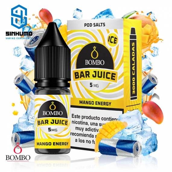 Sales Mango Energy Ice 10ml Bar Juice By Bombo E-liquids