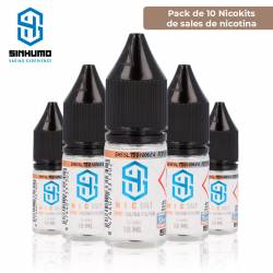 Pack de 10 Nicokit de SALES 50PG / 50VG 10ml 10mg/ml By Sinhumo