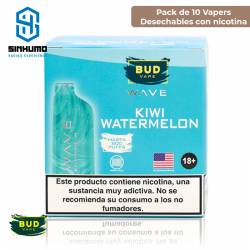 [Pack 10 und] Wave 800 Bud Vape Kiwi Watermelon 20mg