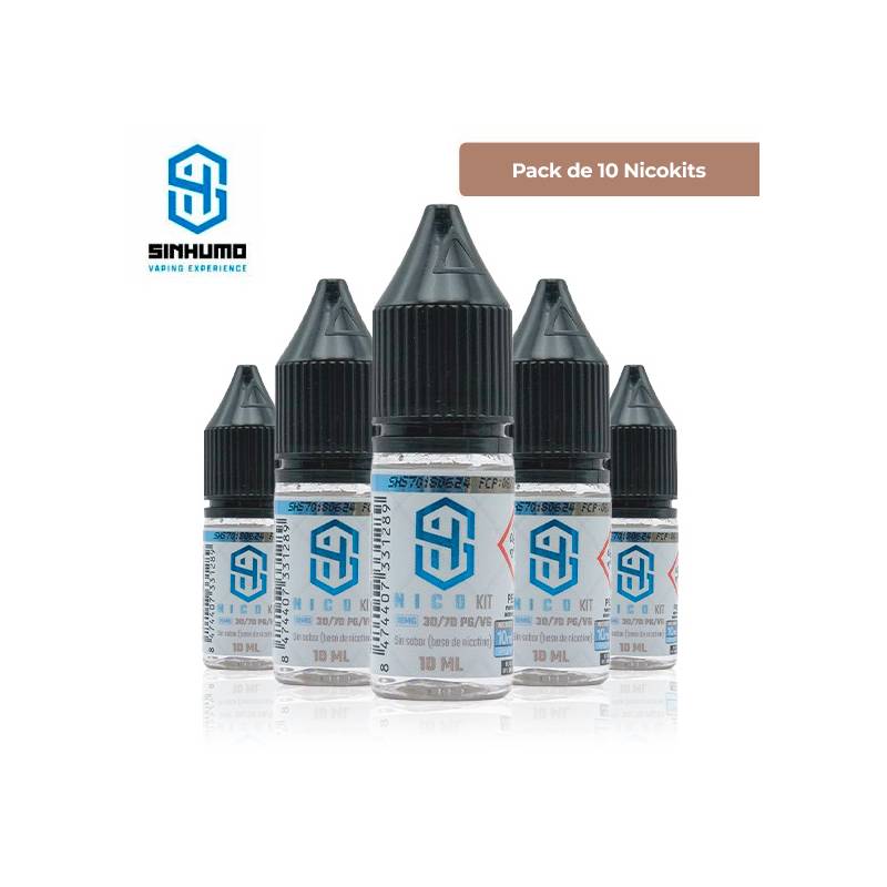 Pack de 10 Nicokits 30/70 18mg by Sinhumo