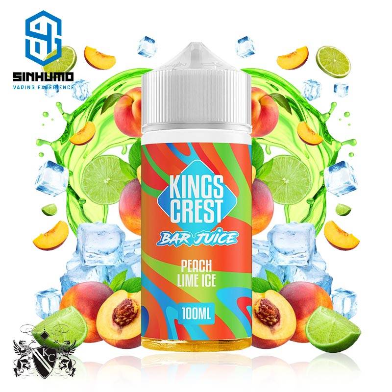 Peach Lime Ice 100ml Bar Juice by Kings Crest