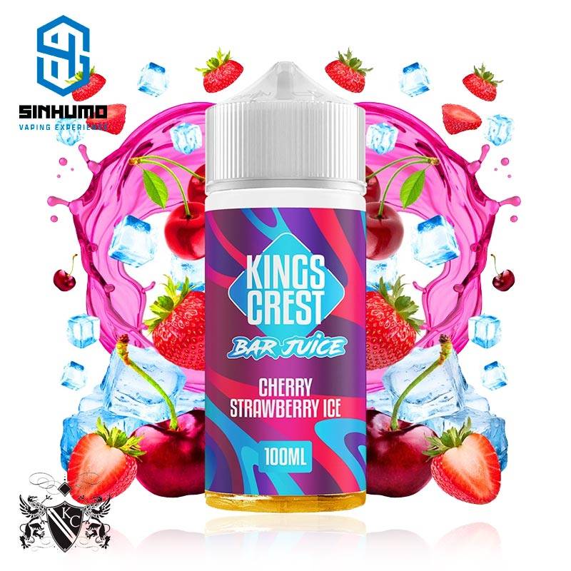 Cherry Strawberry Ice 100ml Bar Juice by Kings Crest