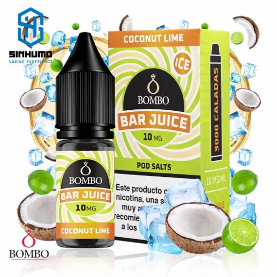 Sales Coconut Lime Ice 10ml Bar Juice By Bombo E-liquids