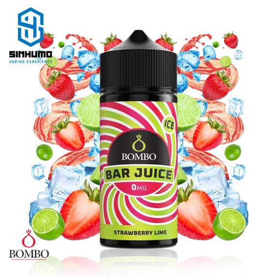 Strawberry Lime Ice 100ml Bar Juice by Bombo E-liquids