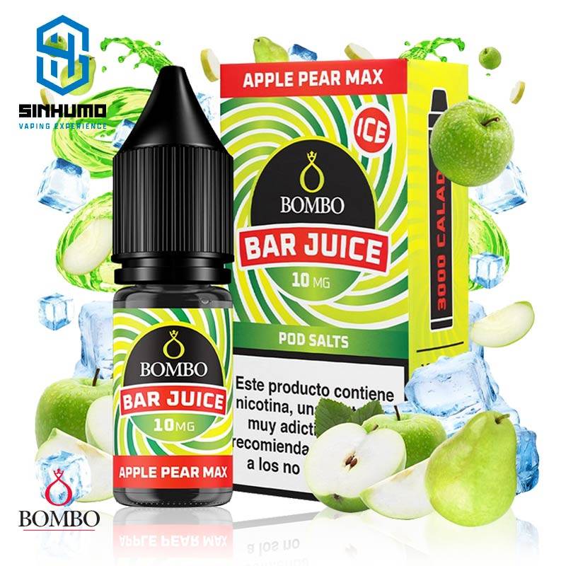 Sales Apple Pear Max Ice 10ml Bar Juice By Bombo E-liquids