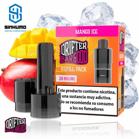 Refill Pack Bar 6000 Mango Ice by Drifter