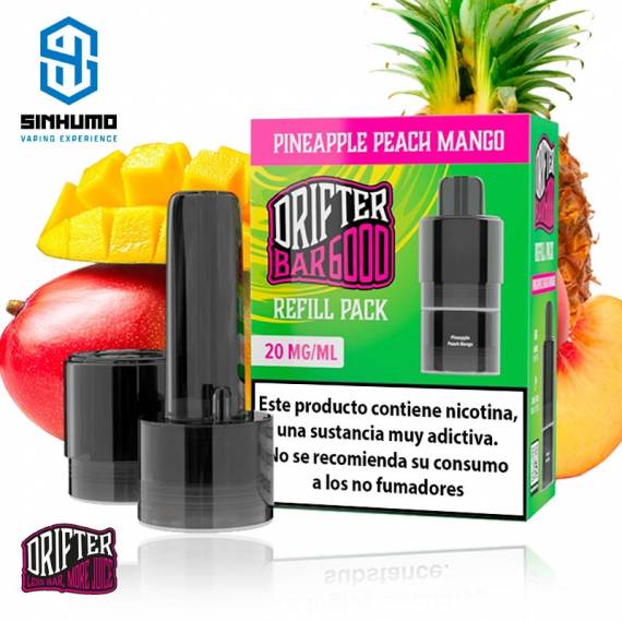 Refill Pack Bar 6000 Pineapple Peach Mango by Drifter