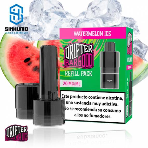 Refill Pack Bar 6000 Watermelon Ice by Drifter