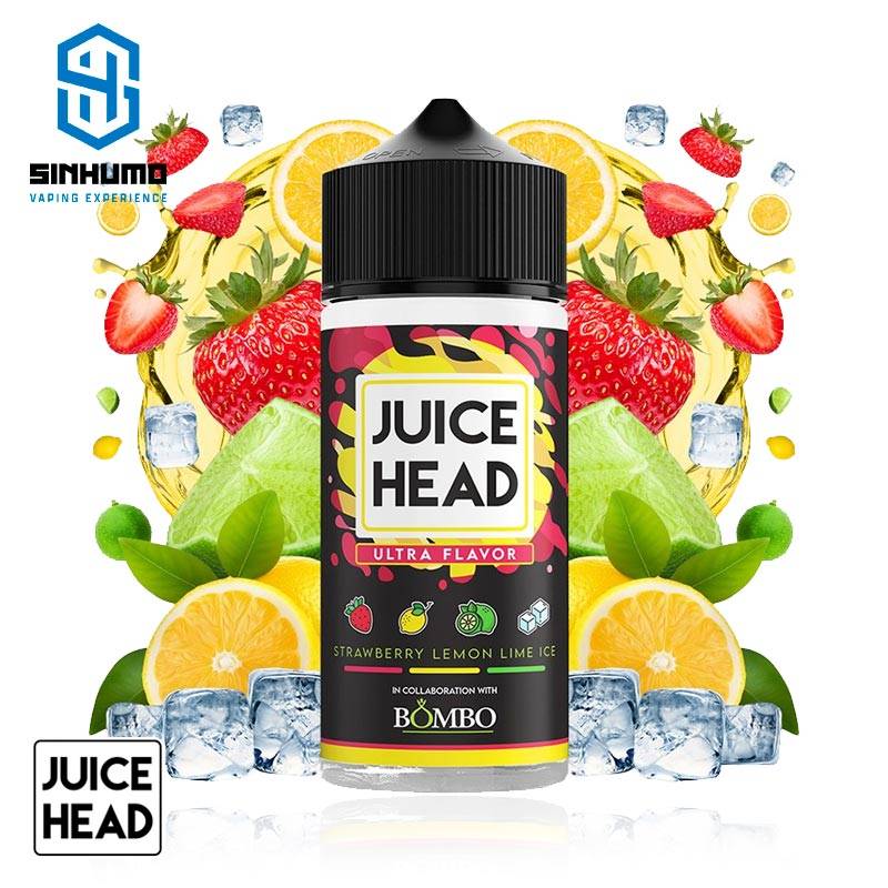 Strawberry Lemon Lime Ice 100ml by Juice Head & Bombo