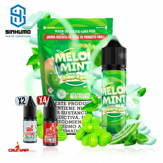 Melon Mint Bubble (Pack de Sales) 60ml By Oil4Vap