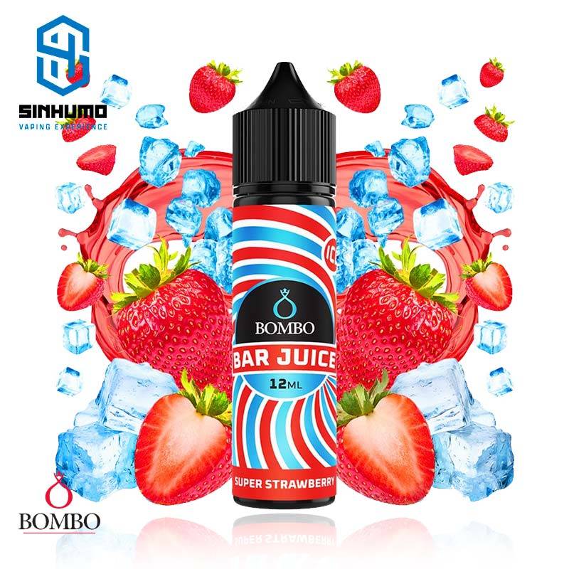 Aroma Super Strawberry Ice 12ml (Longfill) Bar Juice by Bombo E-liquids