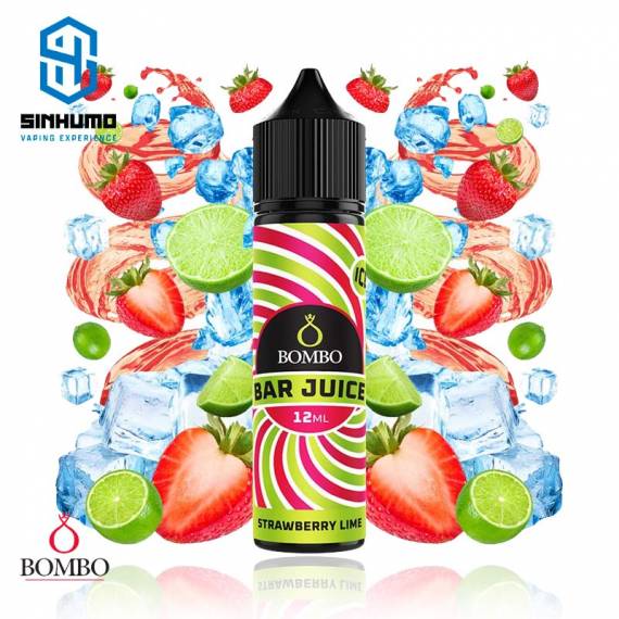 Aroma Strawberry Lime Ice 12ml (Longfill) Bar Juice by Bombo E-liquids