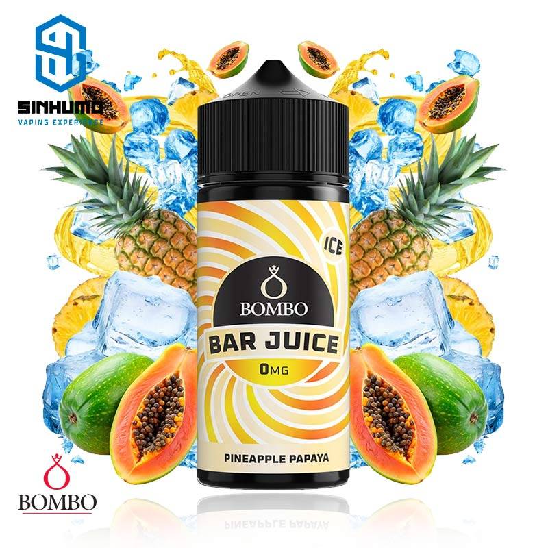 Pineapple Papaya Ice 100ml Bar Juice by Bombo E-liquids