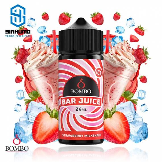 Aroma Strawberry Milkshake Ice 24ml (Longfill) Bar Juice by Bombo E-liquids