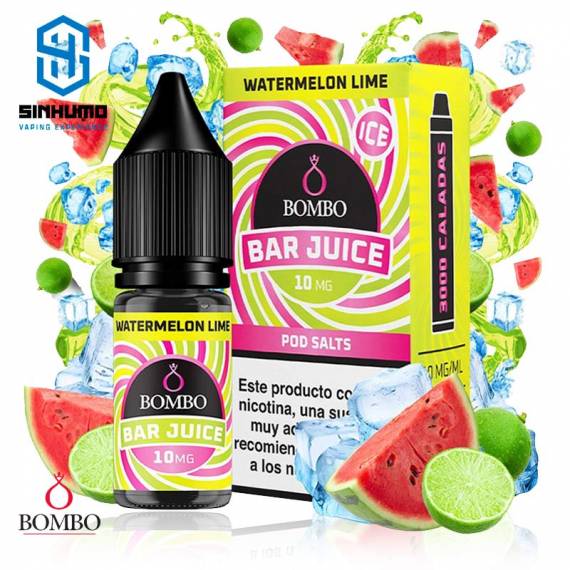 Sales Watermelon Lime ice 10ml Bar Juice By Bombo E-liquids