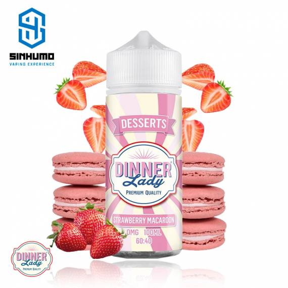 Strawberry Macaroon 100ml by Dinner Lady