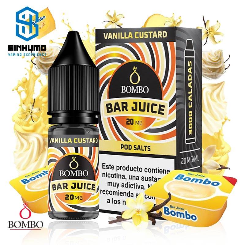 Sales Vanilla Custard 10ml Bar Juice By Bombo E-liquids