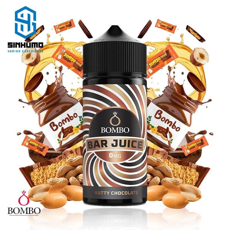 Nutty Chocolate 100ml Bar Juice by Bombo E-liquids